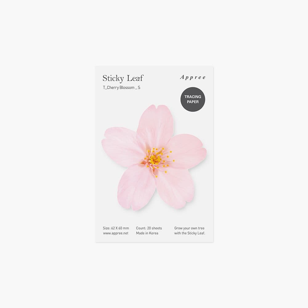 [APREE]スティッキーリーフ_透明桜(Pink,S) 1