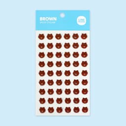 [LINE FRIENDS]LINE FRIENDS エポキシステッカー_ブラウン 1
