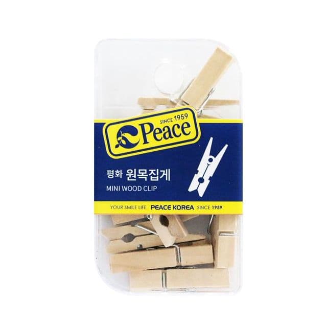 [피스코리아] 平和 木製クリップ 1