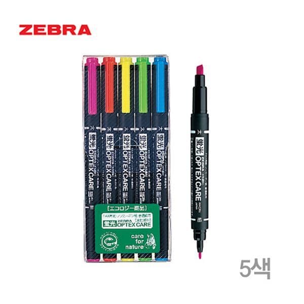 [ゼブラ]オプテックス ケア 5色セット