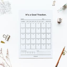 [ペーパーリアン]Goal Tracker-30days [A4] 4