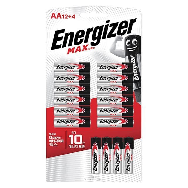 [エナジャイザー]エナジャイザー乾電池 マックス AA 12 plus 4