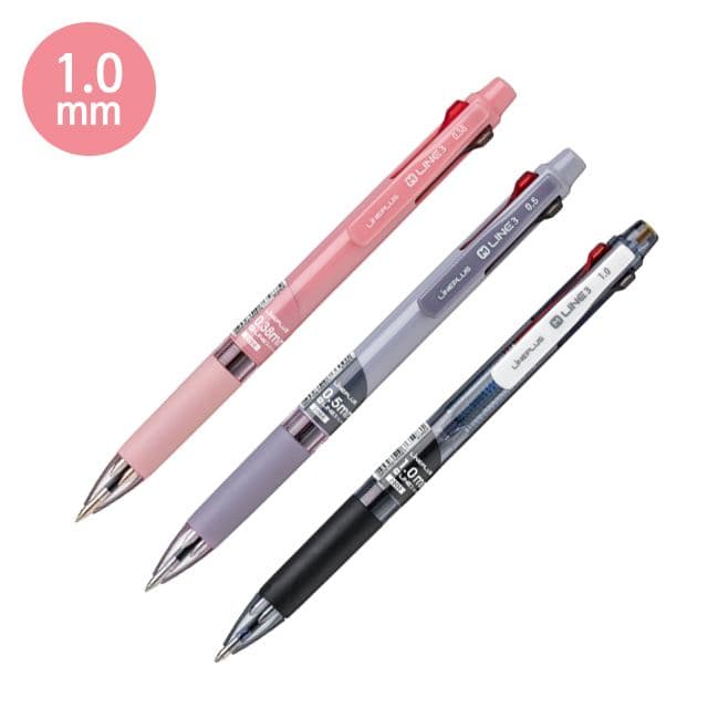[라인플러스]M-LINE 3 (3色ボールペン) - 1.0mm (12本1セット) 1