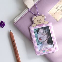 [アイコニック]シュガーフォトカードホルダー フォトカードキーリング カードケース 5