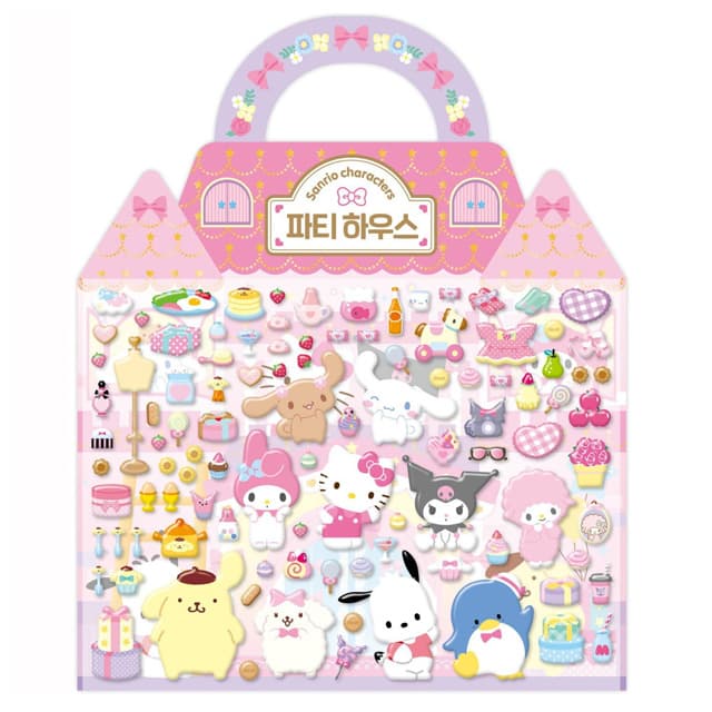 [サンリオ]サンリオキャラクターズ パーティーハウスステッカー