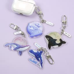[ピンクフット]クジラ アクリルキーリング (20個 1セット) 1