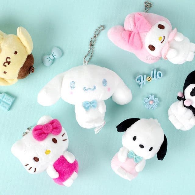 Sanrio キーリング ミニぬいぐるみ 1
