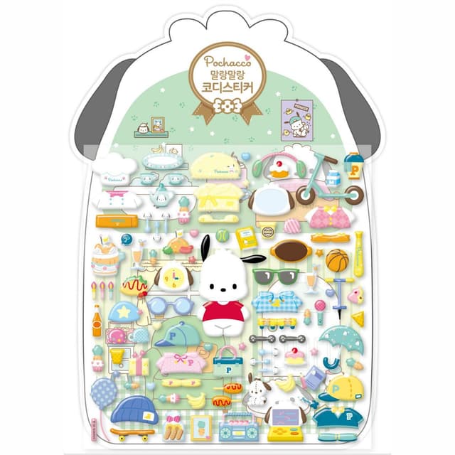 [サンリオ]ポチャッコ ぷにぷにハウス コーデステッカー