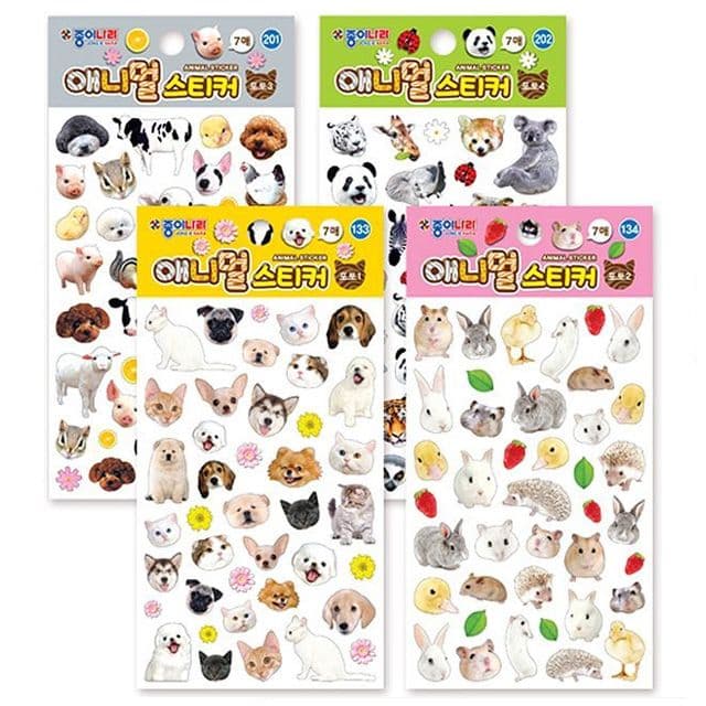 [ジョンイナラ]アニマルステッカー（単品） 1