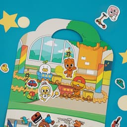 [カカオフレンズ]カカオフレンズ キッズ ぷにぷにステッカーブック 3
