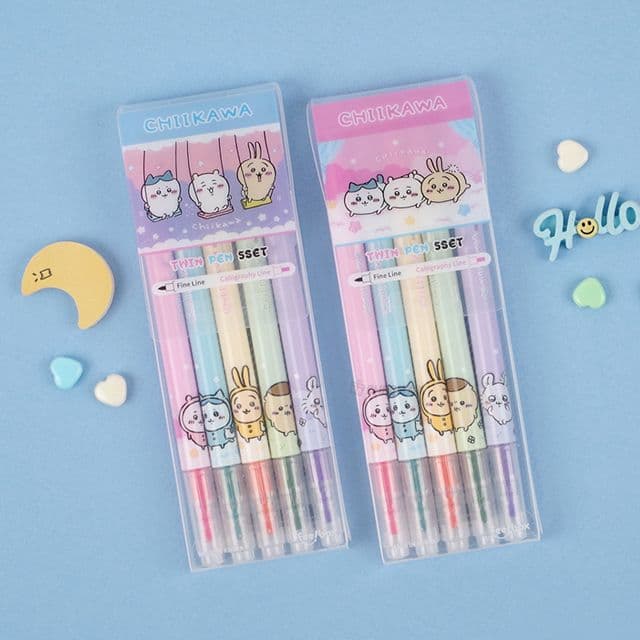 [ちいかわ]ちいかわ ツインペン 5色セット (ばら売り) 1