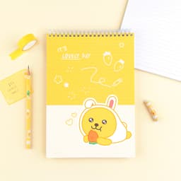 [カカオフレンズ]ラブリー上綴じスプリングノート 4