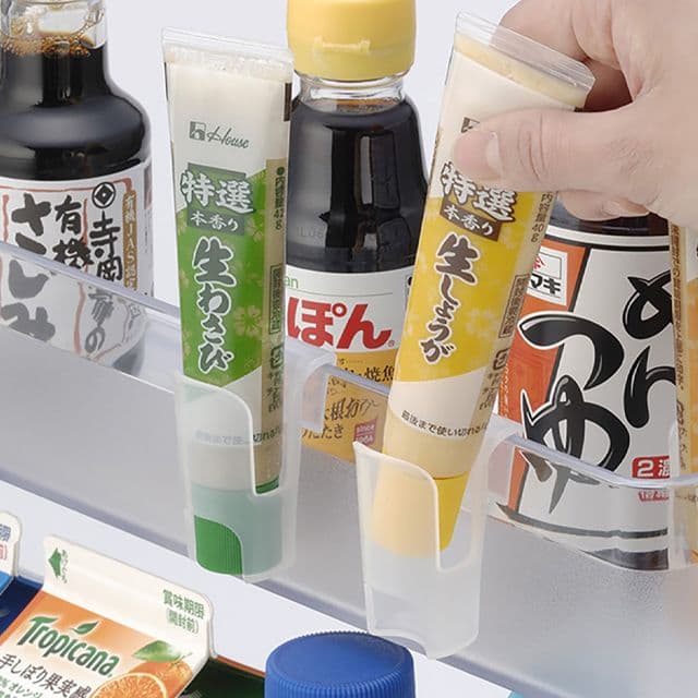 [イノマタ]冷蔵庫 調味料ソースチューブホルダー 3Pセット