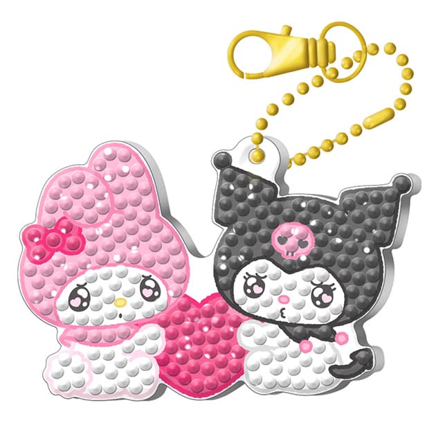 [サンリオ]サンリオ マイメロディとクロミ ビーズ刺繍キーホルダー
