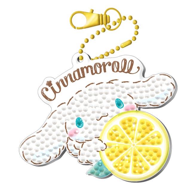 [サンリオ]サンリオ シナモロール レモンフラッフィー ビーズ刺繍キーホルダー
