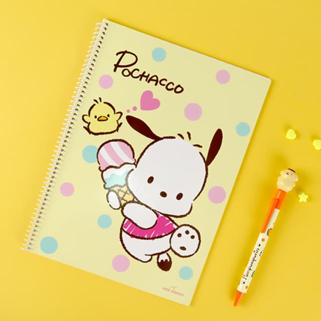[サンリオ]ポチャッコ 横罫スプリングノート（5個入） 1