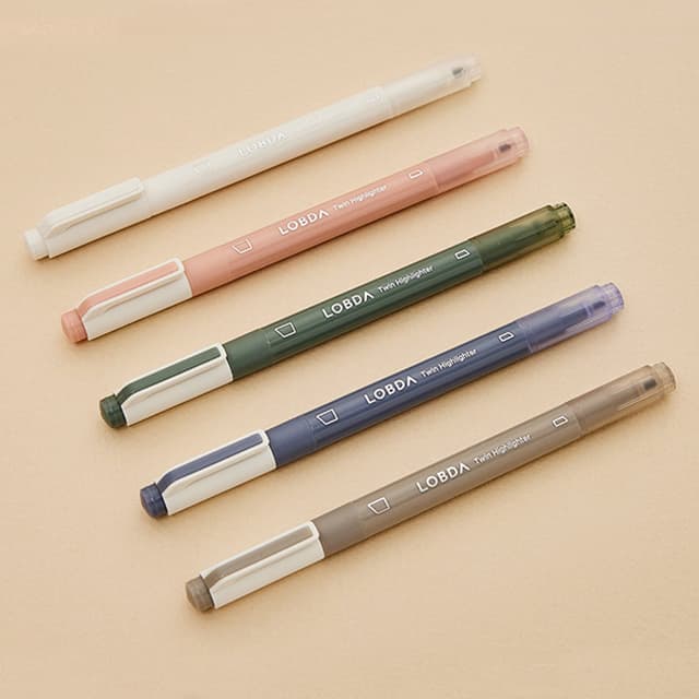 [ロプダ]ロプダ_ツイン蛍光ペン（5本入り） 1
