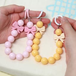 [ビーファンシー]リボンビーズキーリング 5