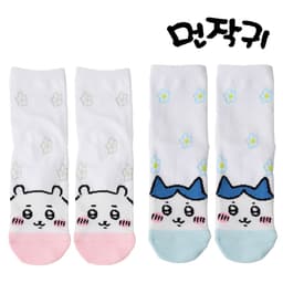 [ちいかわ]なんか小さくてかわいいやつ ちいかわ フラワークルーソックス 1