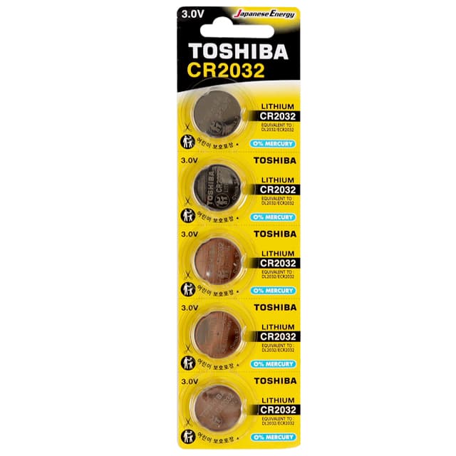 [東芝]東芝水銀コイン電池 CR2032 (5個1セット)