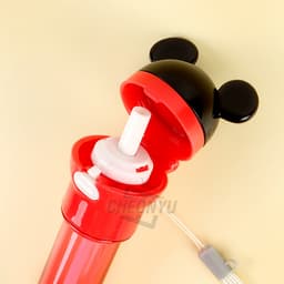 [ディズニー]ミッキーマウス フェイスストローキャップ + 携帯ケース 2