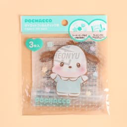 [サンリオ]ポチャッコ ダイカット ファンシージッパーバッグ 3Pセット 2