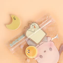 [サンリオ]ポチャッコ ダイカット ファンシージッパーバッグ 3Pセット 3