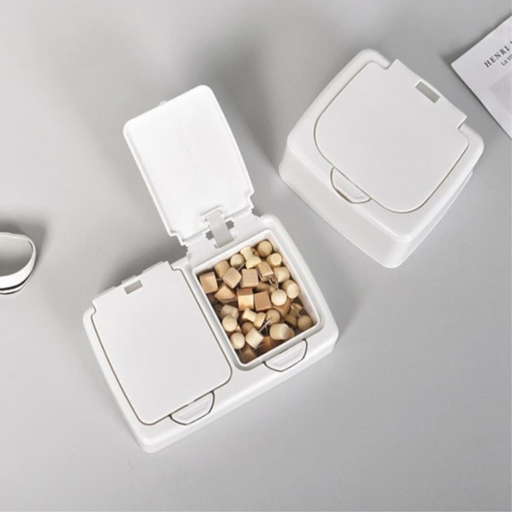 [ブリスクスタイル] ワンタッチ ミニ収納ケース メイク台整理 2段 1