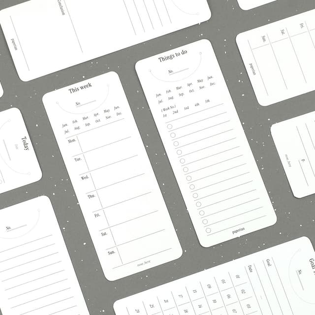 [ペーパーリアン] ナウヒア ブックマークノート（8種）