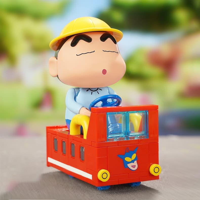 [クレヨンしんちゃん]ブロック_しんちゃんのコスチューム列車遊び 1