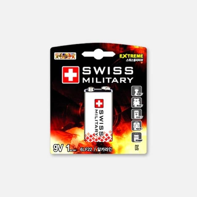 スイス アルカ（9V）乾電池 1