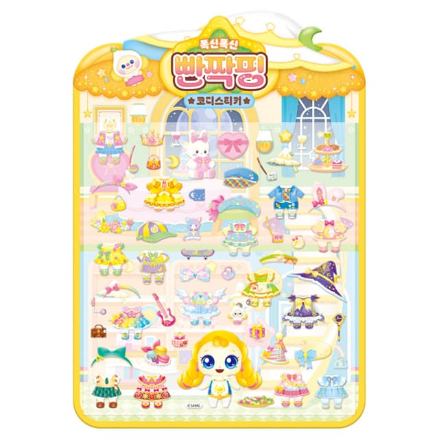 [キャッチ！ティニピン]シューティングスター キャッチ！ティニピン ふわふわコーデステッカー_パンチャクピン 1