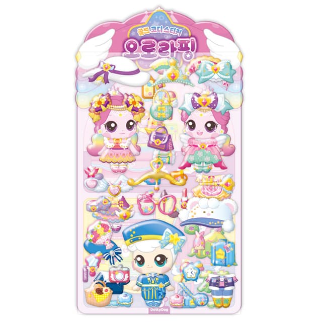 [キャッチ！ティニピン]シューティングスター キャッチ！ティニピン ゴールドコーデステッカー - オーロラピン 1
