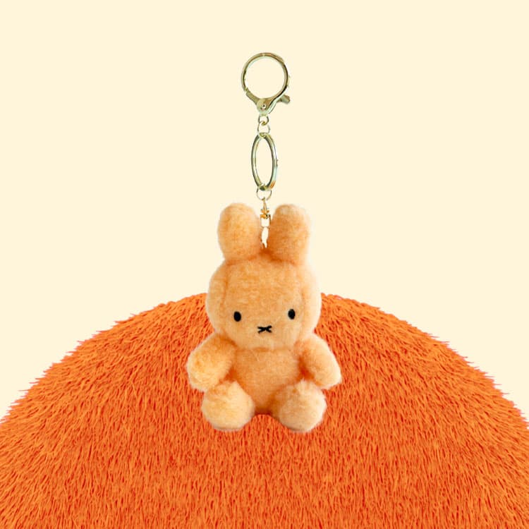 [ミッフィー]ミッフィー SITTING クリーミーキーリング 13cm_オレンジ 1
