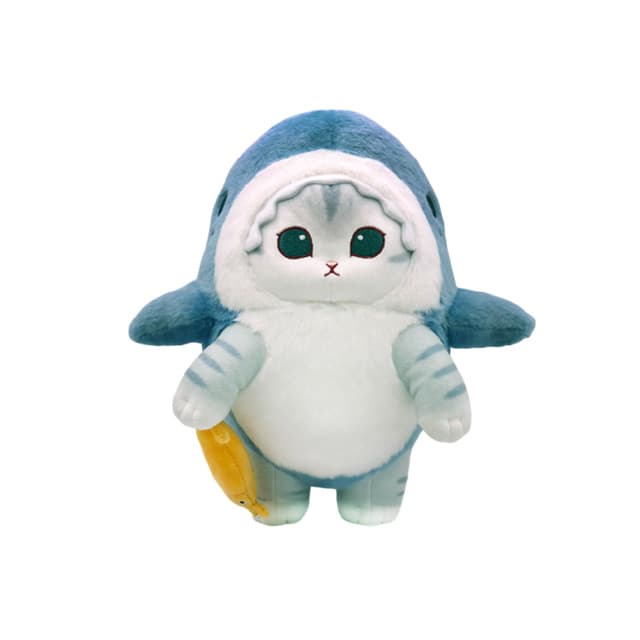[モフサンド]モフサンド サメコスチュームぬいぐるみ 25cm_サバにゃん