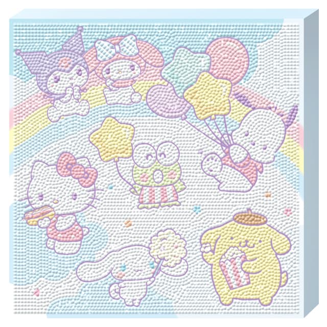 [サンリオ]サンリオ キャンバス ビーズクロスステッチ - レインボーワールド 1