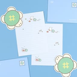 [ピンクフット]ヘンブギ便箋 4