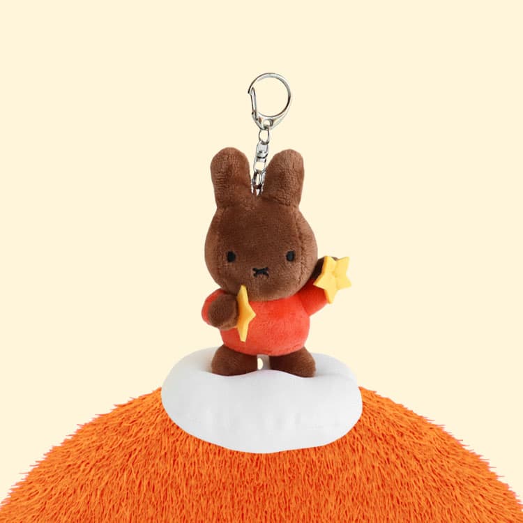 [ミッフィー]ミッフィードリーム キーリングぬいぐるみ 13cm_スタンディング ブラウン 1