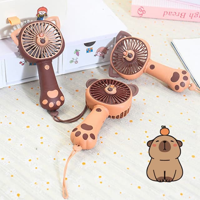 [カピバラ]マルチハンディ扇風機 カピバラミニファン（ランダム）