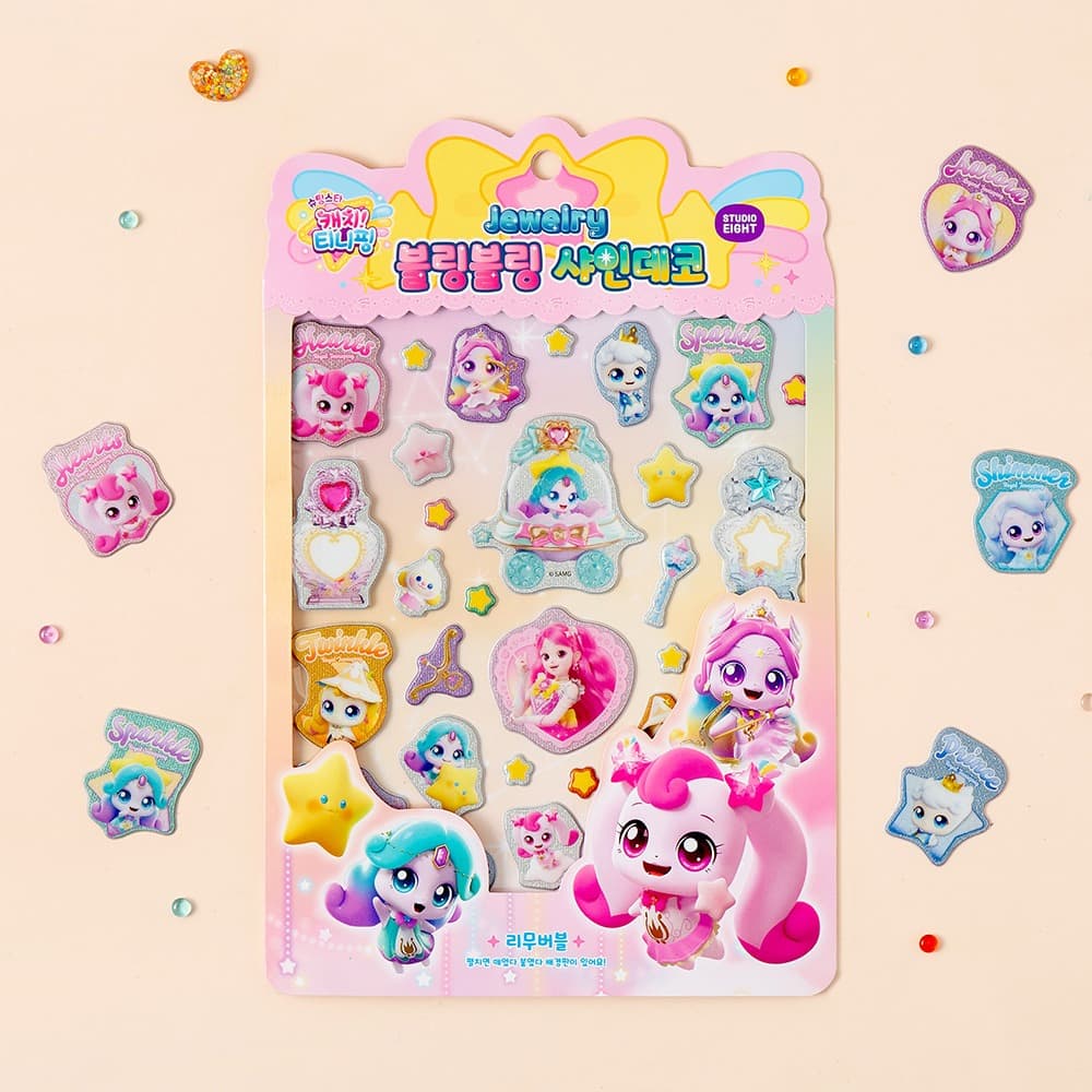 [キャッチ！ティニピン]シューティングスター キャッチ！ティニピン ジュエリーブリンブリン シャインデコステッカー 1