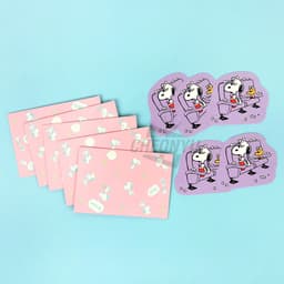 スヌーピー バイオレット ミニレターセット 2