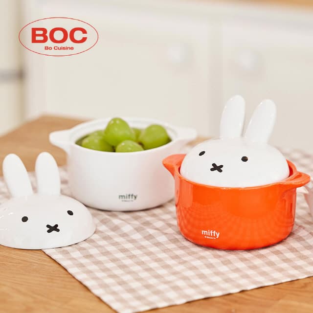 [ミッフィー]ミッフィー ひび割れなし セラミック陶器 茶碗蒸し ミニ蒸し器
