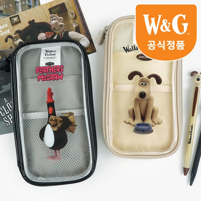 [ウォレスとグルミット]透明スリムケース 単品