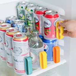 [ブリスクスタイル]持ち手付き缶ビール・缶飲料冷蔵庫保管ディスペンサー整理収納ラック 4