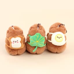 [カピバラ]ラッキースナック カピバラぬいぐるみキーホルダー_単品（ランダム発送） 1