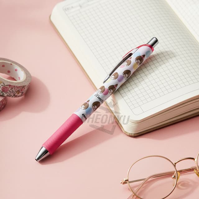 [モンチッチ]モンチッチ エナージェルボールペン 0.5mm_カラフルドット