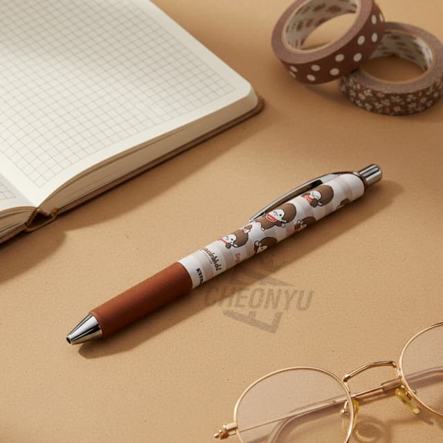 [モンチッチ]モンチッチ エナージェルボールペン 0.5mm_ボーダー