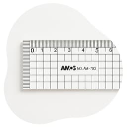 [アモス]30cm 方眼直定規 1