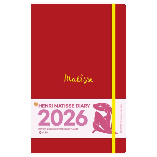 [ユナ]2026 アートダイアリー X アンリ・マティス_レッド 1
