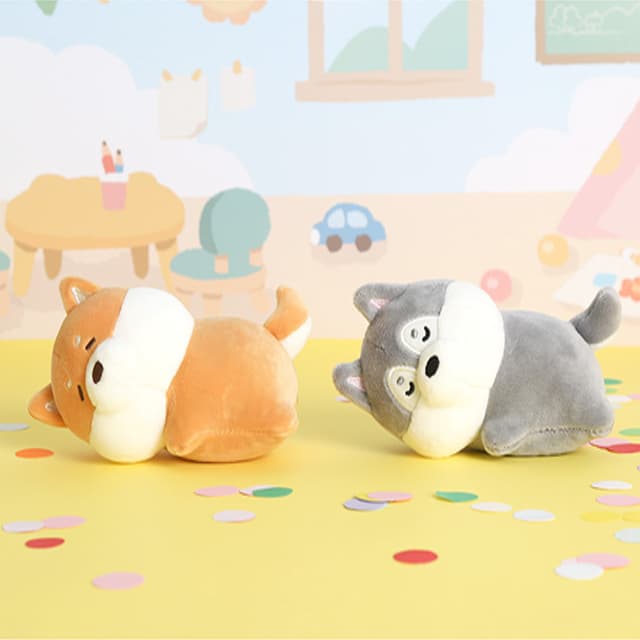 [キキクォッカ]モチタウン キュートホットパックぬいぐるみ